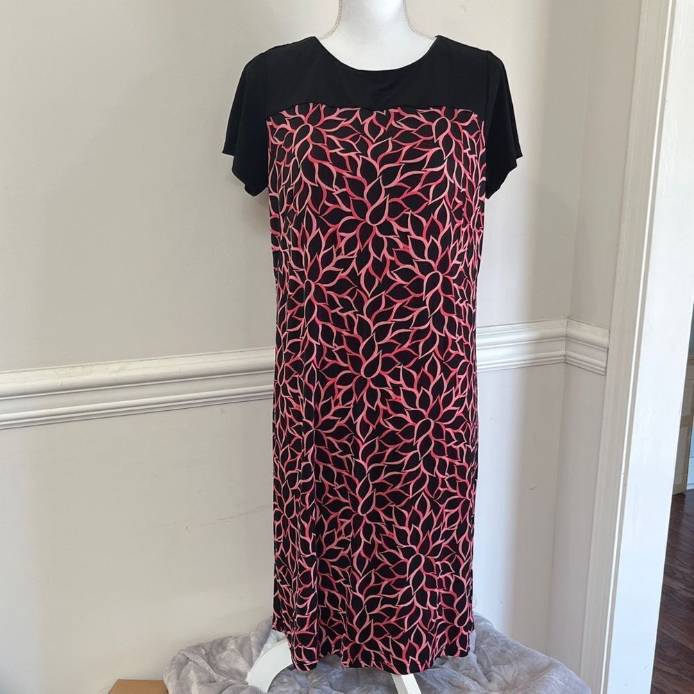 NWOT Bob Mackie Black and Pink Dress Size S Small 4 6